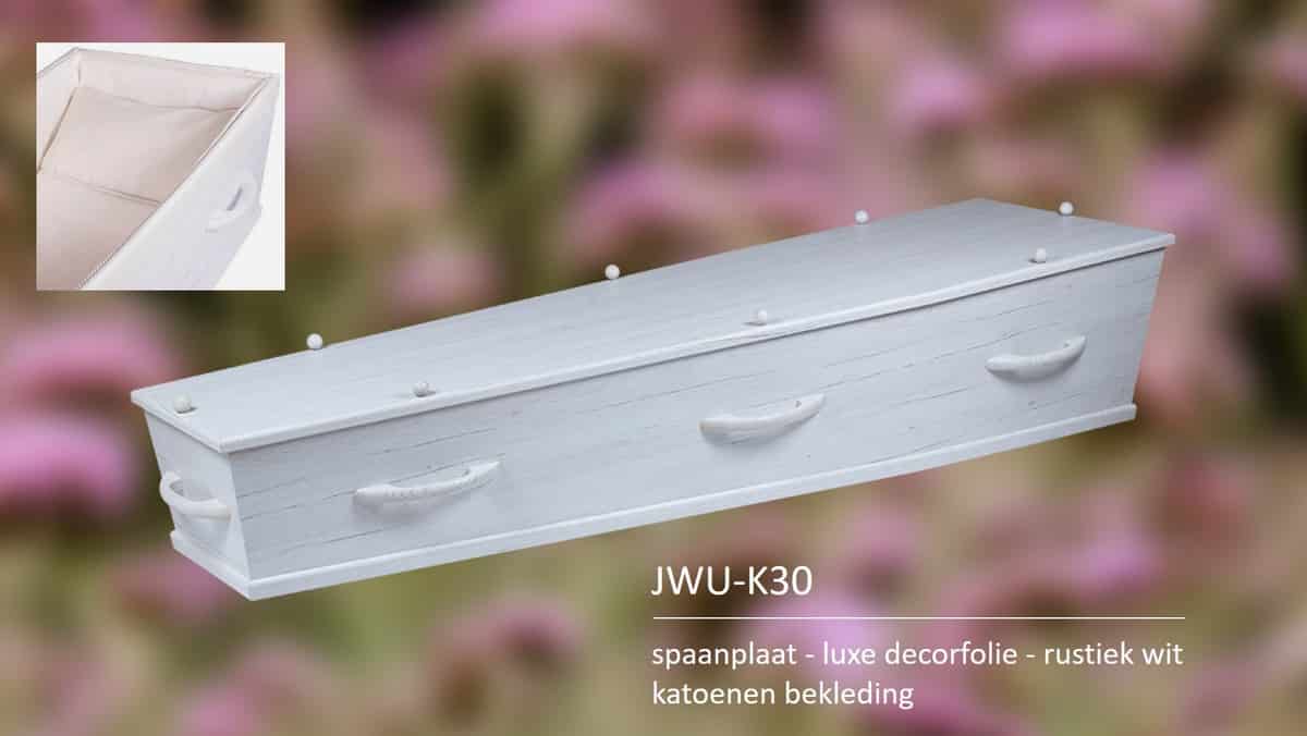 Kist spaanplaat luxe decorfolie rustiek wit